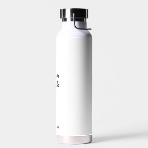 Dream Plan Do Modern Minimalist Stylish Script Water Bottle