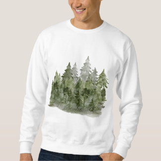 Dream Plan Do Watercolor Forest Sweatshirt