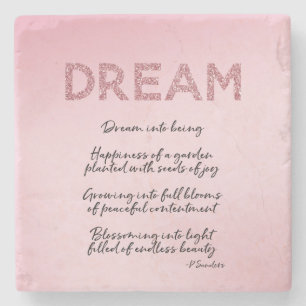 Dream Poem Stone Coaster