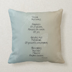 Dream Poem Throw Pillow