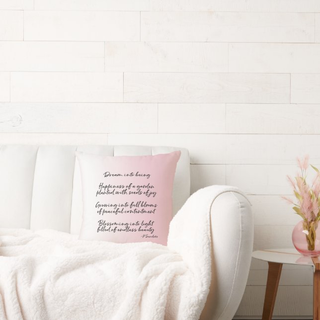 Dream Poem (written by me) Throw Pillow (Couch)