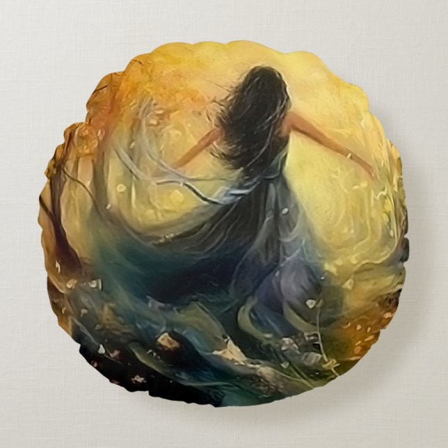 Dream Round Pillow (Front)