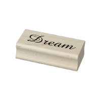 Dream rubber stamp, text stamp, birthday stamp