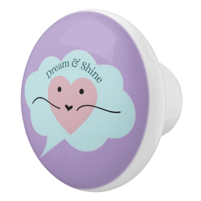 Dream & Shine Cute Pastel Ceramic Knob (Right)