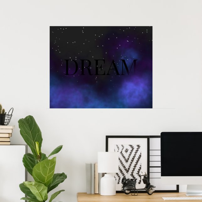 Dream Space Nebula Poster (Home Office)