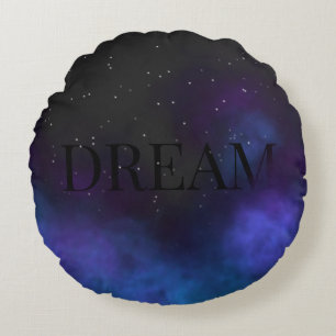 Dream Space Nebula Round Pillow