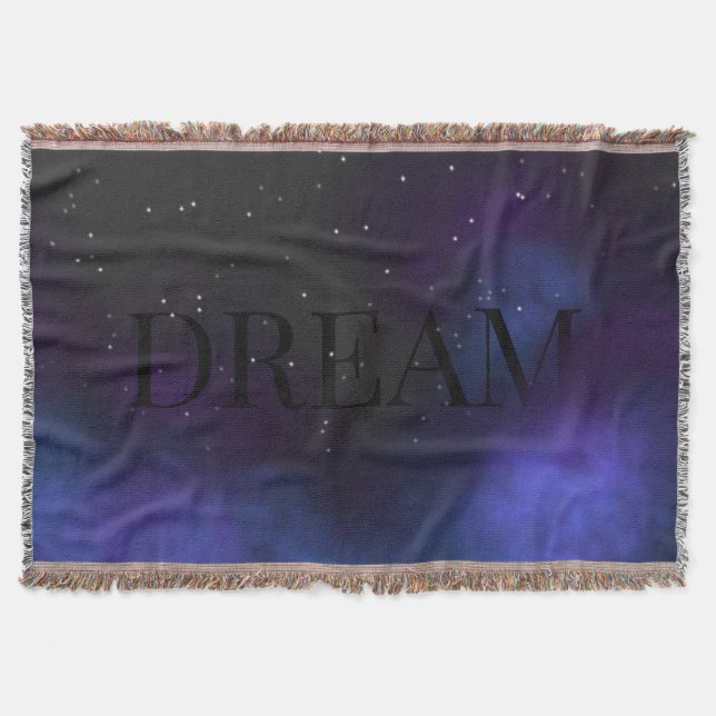 Dream Space Nebula Throw Blanket (Front)