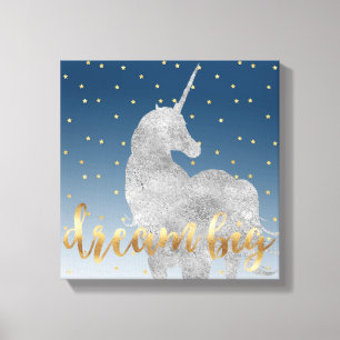 Dream Stars Unicorn Canvas Print