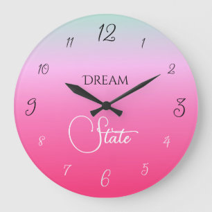 Dream State Gradient Large Clock