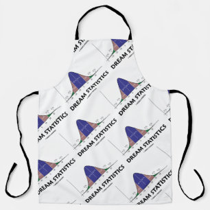 Dream Statistics Bell Curve Humour Apron