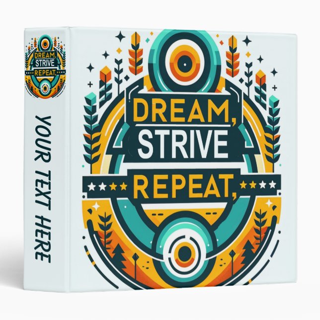 Dream Strive Repeat Binder (Front/Spine)