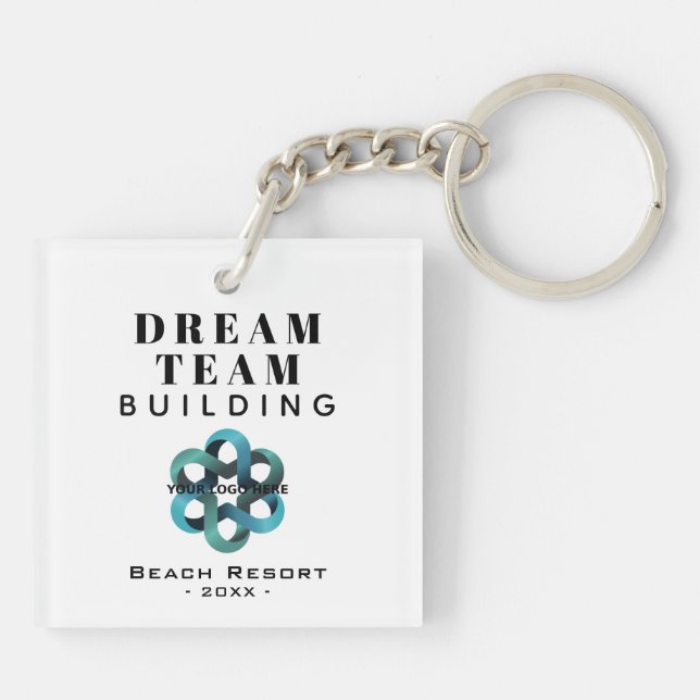 Dream Team Building Company Logo Porte - clé (Dos)