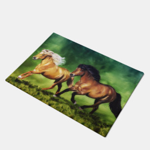 Dream Team of Icelandic Horses Doormat