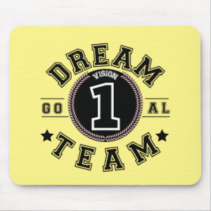 Dream Team One Vision One Goal Teamwork Office Mou Mouse Pad