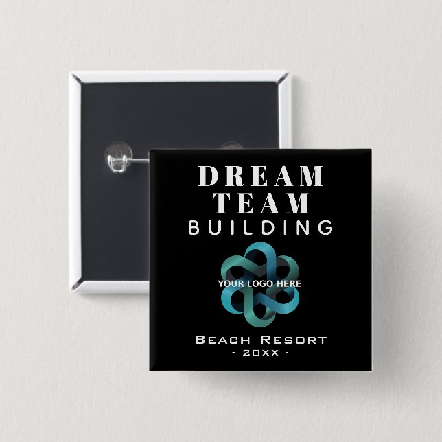Dream Team Team Building Company Logo Button (Front & Back)