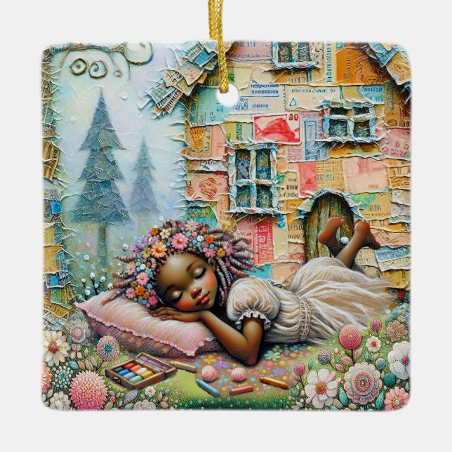 Dream Time Ceramic Ornament (Front)