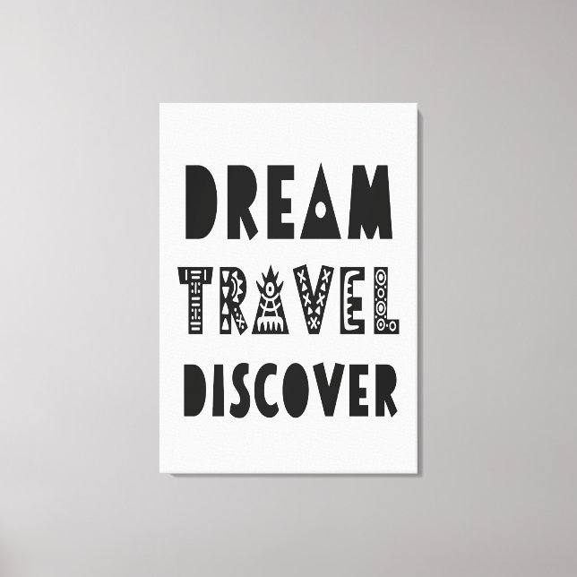 Dream Travel  Canvas Print (Front)