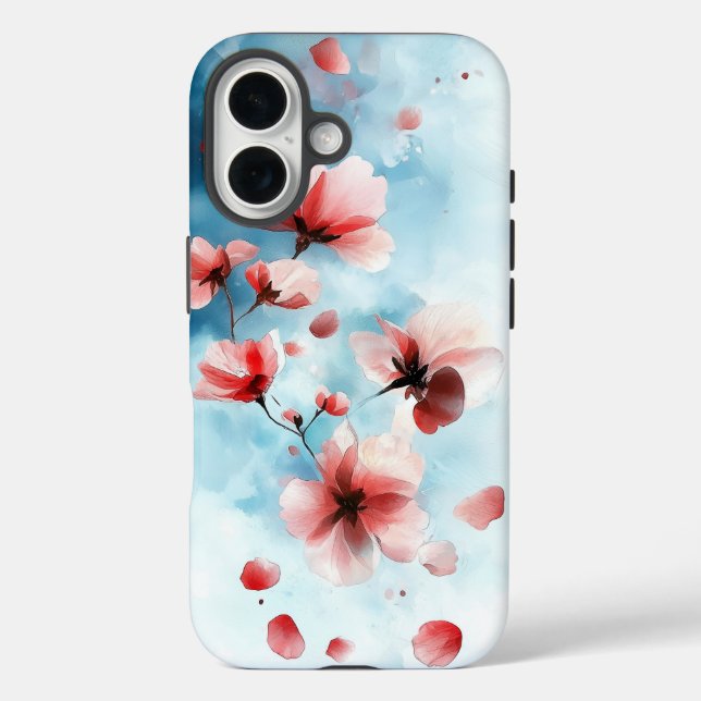 Dream Watercolor Blooming Sakura Phone Case (Back)