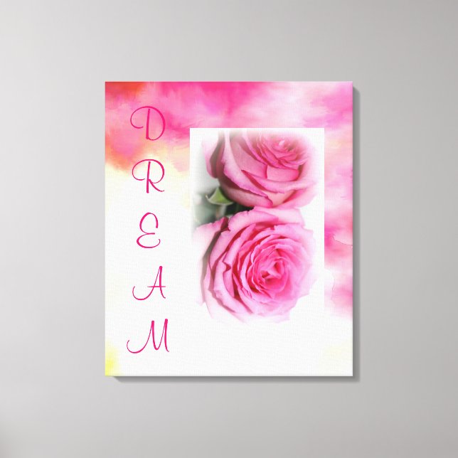 DREAM Watercolor Canvas Wrap Print (Front)