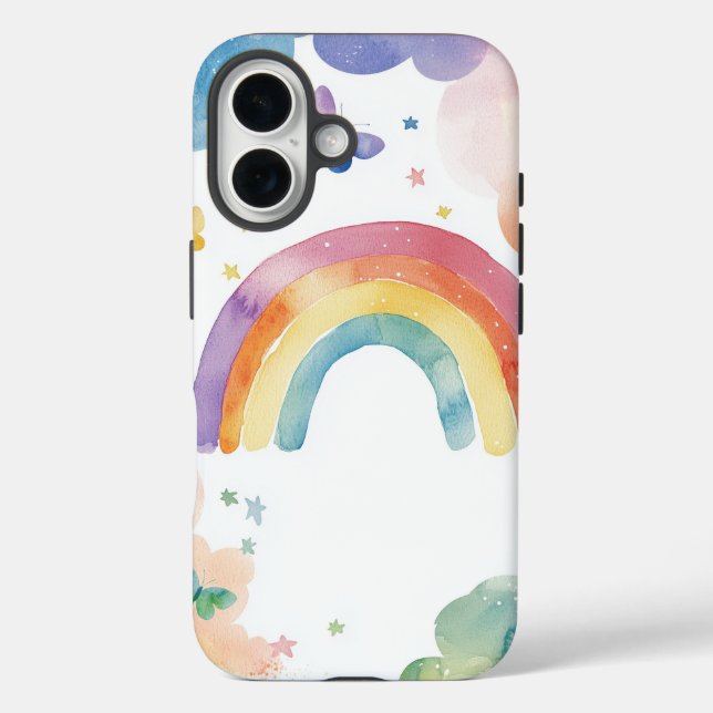Dream Watercolor Cloud Nine Magic Phone Case (Back)