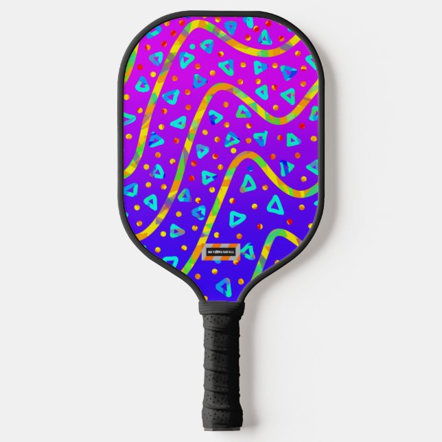 Dream Wave Festival - Cool Candy Rain Pickleball Paddle (Front)