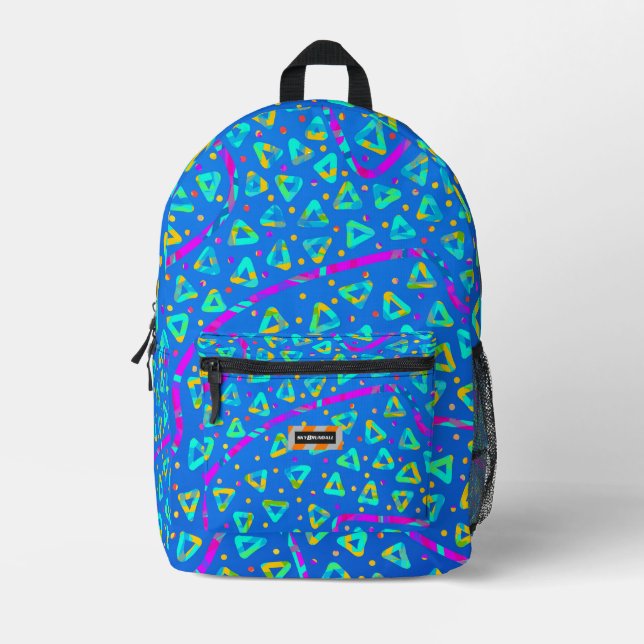 Dream Wave Festival - Electric Crumble 8 Printed Backpack (Front)