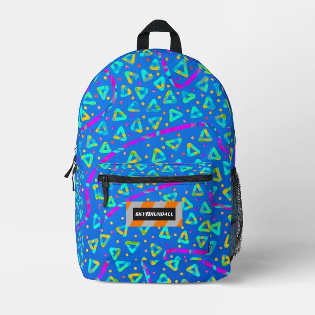 Dream Wave Festival - Electric Crumble 8 Printed Backpack (Front)
