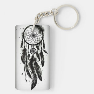 "Dream Weaver Charm: Acrylic Key Delight" Keychain