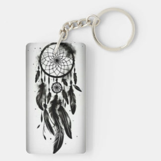 "Dream Weaver Charm: Acrylic Key Delight" Keychain