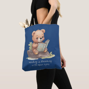 Dream with open eyes tote bag