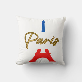 Dream with Paris Throw Pillow