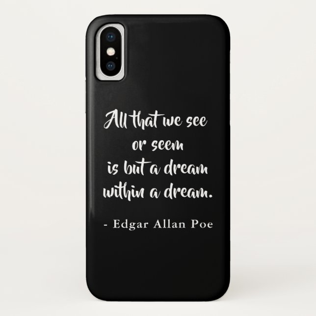 Dream Within A Dream Edgar Allan Poe Case-Mate iPhone Case (Back)