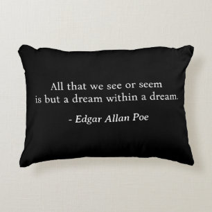 Dream Within A Dream Edgar Allan Poe T-Shirt Accent Pillow