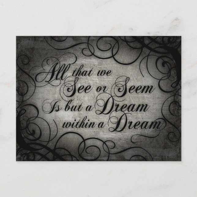 Dream Within A Dream Postcard (Front)