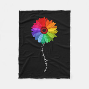 Dream Without Fear Love Without Limits Rainbow Fleece Blanket