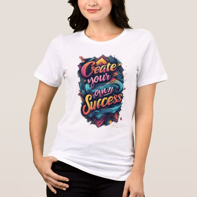 "Dream. Work. Achieve." Tri-Blend Shirt (Front)