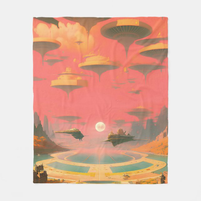 Dream World Fleece Blanket (Front)