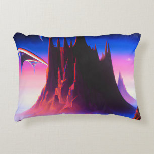 Dream World Oil Painting Accent Pillow
