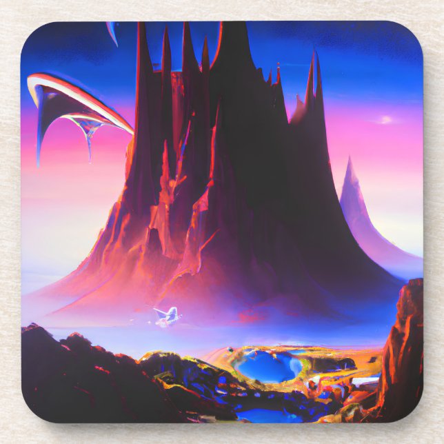 Dream World Oil Painting Coaster (Front)