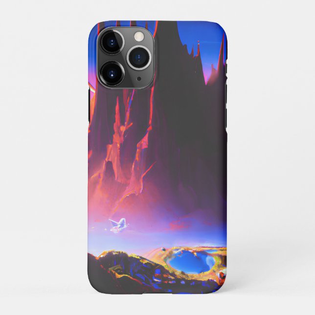 Dream World Oil Painting iPhone Case (Back)