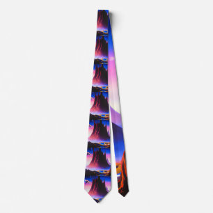 Dream World Oil Painting Tie