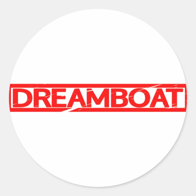 Dreamboat Stamp Classic Round Sticker (Front)