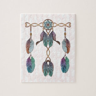 Dreamcatcher and Feathers Jigsaw Puzzle