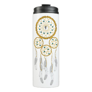 Dreamcatcher--Blue Turquoise Thermal Tumbler