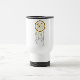 Dreamcatcher--Blue Turquoise Travel Mug