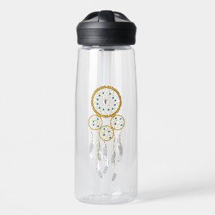 Dreamcatcher--Blue Turquoise Water Bottle