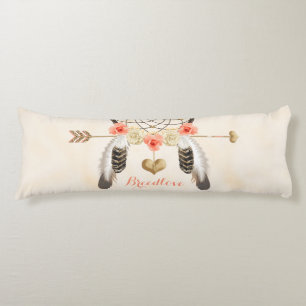 Dreamcatcher Boho Chic Body Pillow Monogrammed