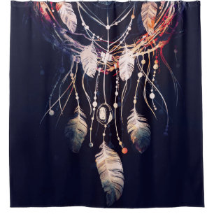 Dreamcatcher, branches, boho style, digital art.