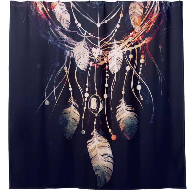 Dreamcatcher, branches, boho style, digital art. (Front)