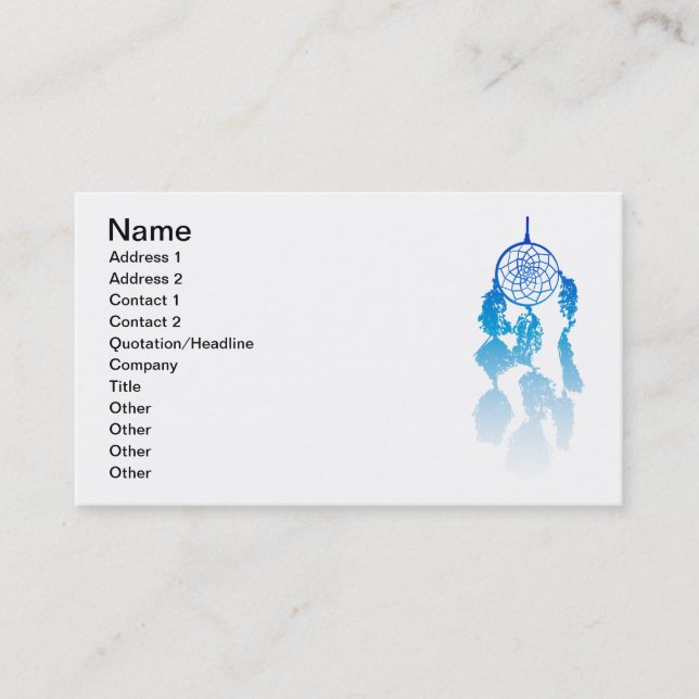 Dreamcatcher Business Card (Front)